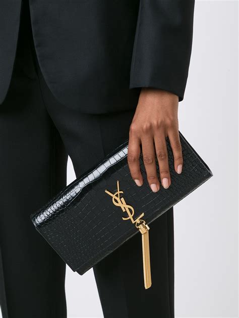 ysl saint laurent classic kate clutch bag with tassel|THE ULTIMATE SAINT LAURENT KATE TASSEL BAG REVIEW .